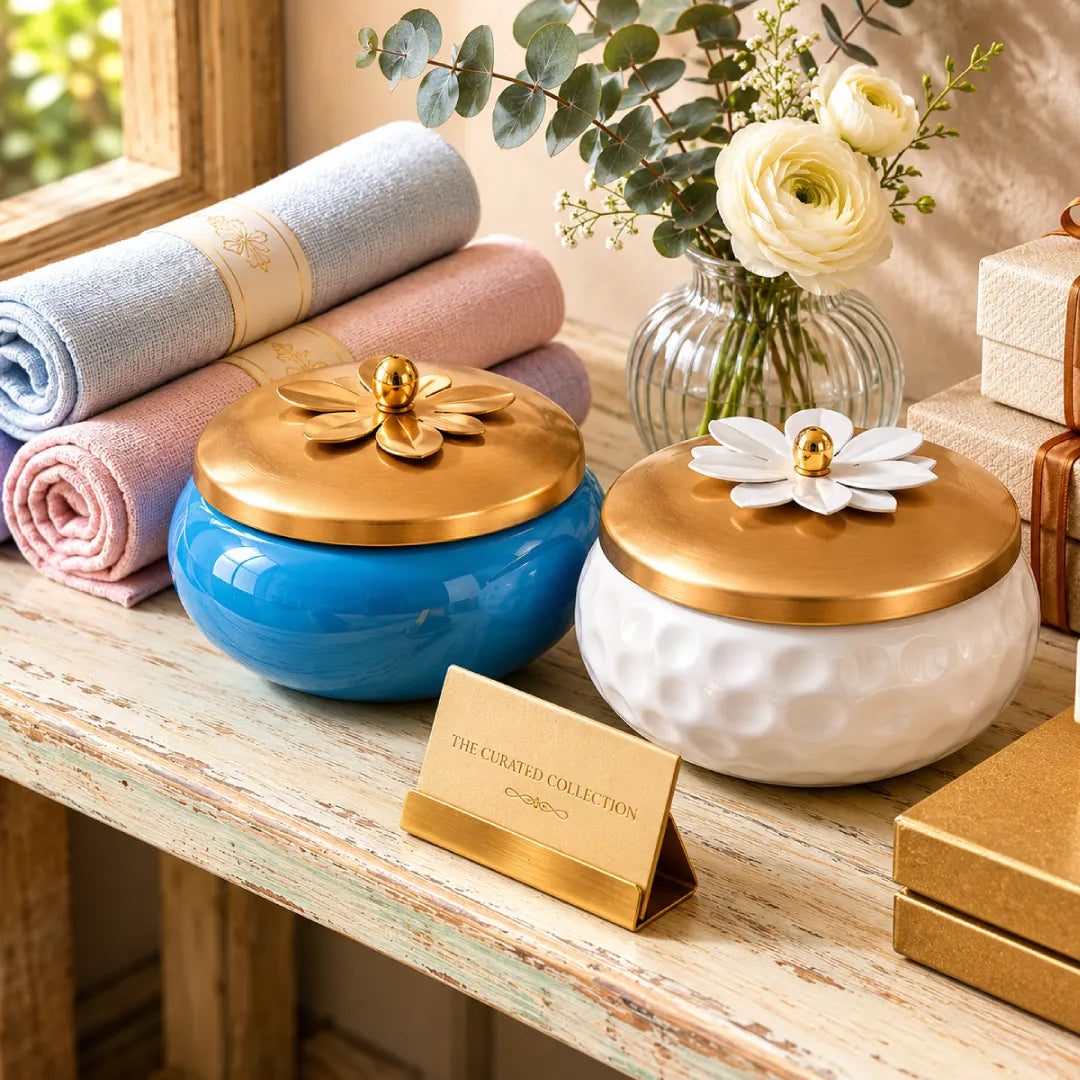 Floral Storage Jar Set