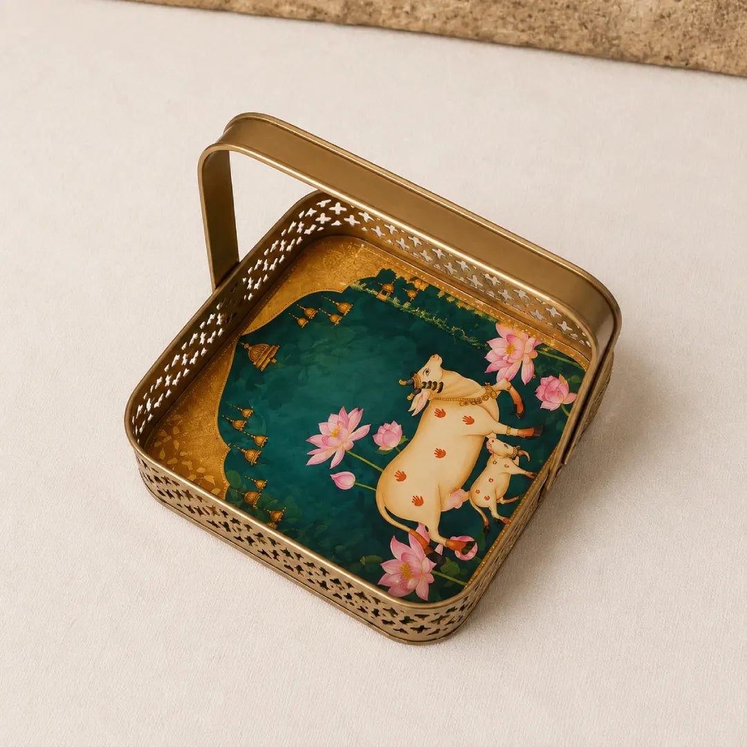 Kamdhenu Decorative Metal Basket